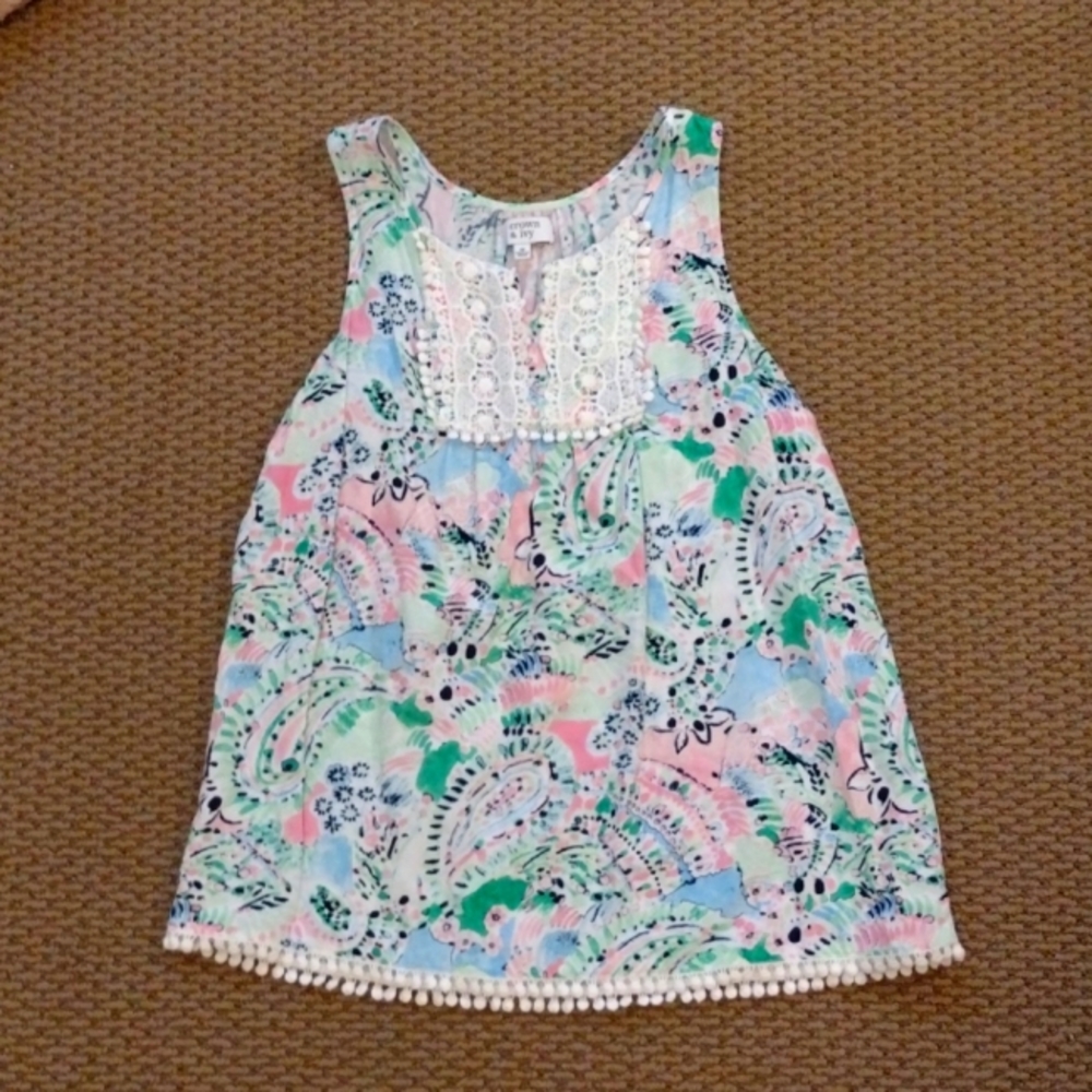 Crown & Ivy Girls Sleeveless Tank Top